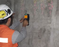 Extracción de diamantinas (ASTM C42), Esclerometría (ASTM C805), Carbonatación (UNE-EN 1430), Potencial de corrosión del acero (ASTM C 876), entre otras. Evaluación de las Propiedades del Concreto Colocado